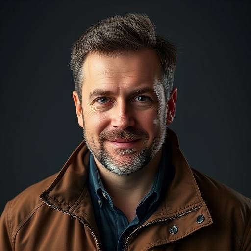 Portrait of Michael Davis, Commercial Photographer, wearing a professional jacket.